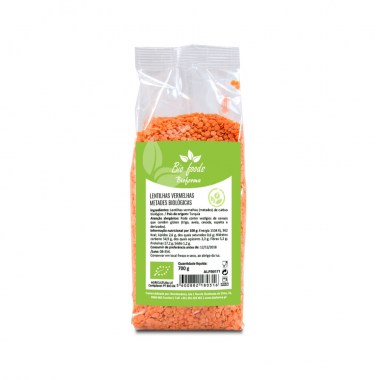 Lentilhas vermelhas (metades) Biológicas 700g BIOFORMA